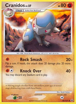 Cranidos 46/127 - Platinum Reverse Holofoil - Poke-Collect