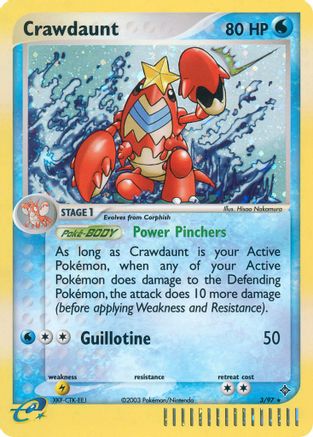 Crawdaunt - 3/97 3/97 - Dragon Reverse Holofoil - Poke-Collect