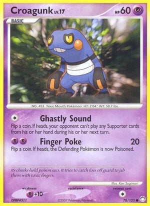 Croagunk 78/123 - Mysterious Treasures Reverse Holofoil - Poke-Collect