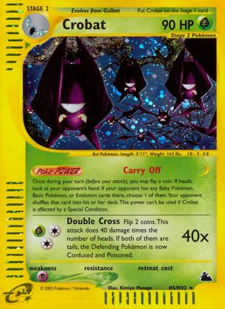 Crobat (H5) H5/144 - Skyridge Holofoil - Poke-Collect