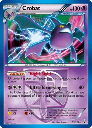 Crobat (Team Plasma) 55/135 - Plasma Storm Reverse Holofoil - Poke-Collect