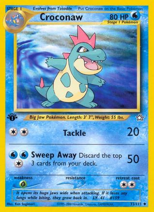 Croconaw (32) 32/111 - Neo Genesis 1st Edition - Poke-Collect
