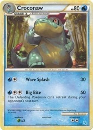 Croconaw (#17) 17 - HGSS Trainer Kit Gyarados & Raichu - Poke-Collect