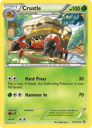 Crustle 14/113 - Legendary Treasures Reverse Holofoil - Poke-Collect