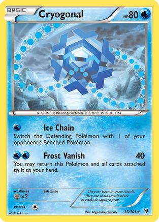 Cryogonal (33) 33/101 - Noble Victories - Poke-Collect