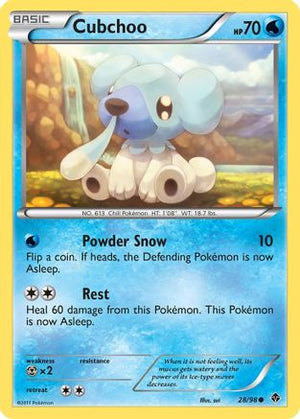 Cubchoo (28) 28/98 - Emerging Powers Reverse Holofoil - Poke-Collect