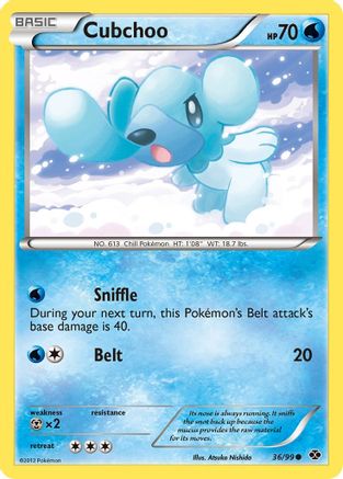 Cubchoo 36/99 - Next Destinies Reverse Holofoil - Poke-Collect