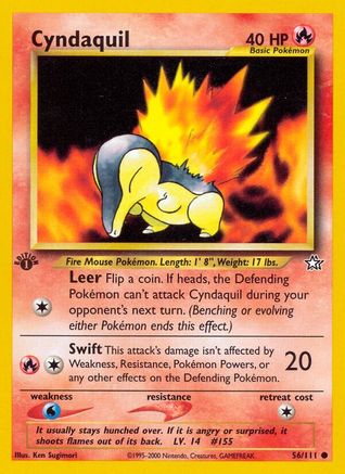 Cyndaquil (56) 56/111 - Neo Genesis 1st Edition - Poke-Collect