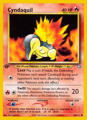 Cyndaquil (56) 56/111 - Neo Genesis Unlimited - Poke-Collect