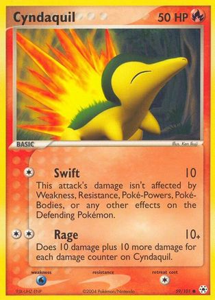 Cyndaquil 59/101 - Hidden Legends Reverse Holofoil - Poke-Collect
