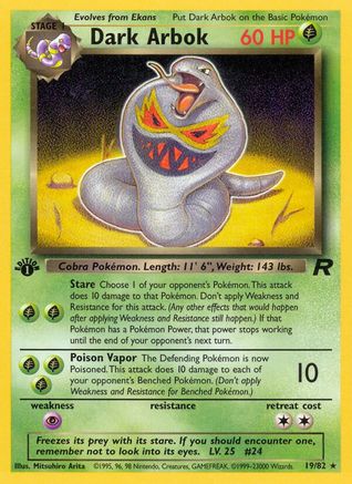 Dark Arbok (19) 19/82 - Team Rocket Unlimited - Poke-Collect