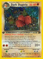 Dark Dugtrio (6) 6/82 - Team Rocket 1st Edition Holofoil - Poke-Collect
