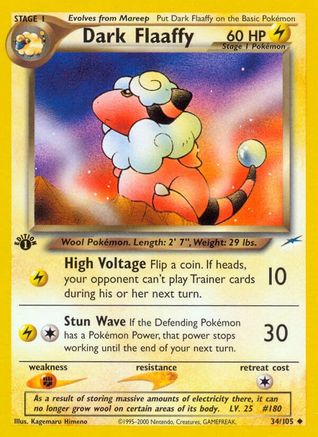 Dark Flaaffy 34/105 - Neo Destiny Unlimited - Poke-Collect