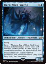 Fear of Sleep Paralysis (DSC-012) - Duskmourn: House of Horror Commander: (nyxtouched) - Poke-Collect
