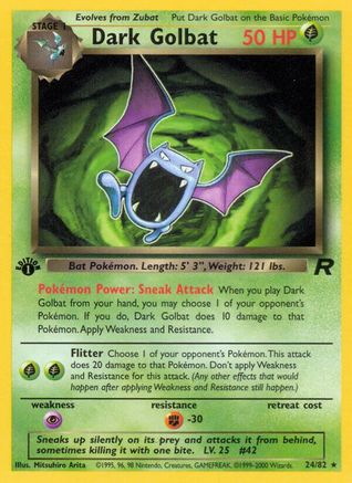 Dark Golbat (24) 24/82 - Team Rocket Unlimited - Poke-Collect