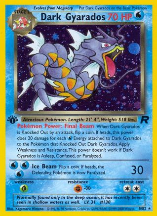 Dark Gyarados (8) 8/82 - Team Rocket Unlimited Holofoil - Poke-Collect