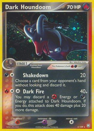 Dark Houndoom - 005/109 5/109 - Team Rocket Returns Holofoil - Poke-Collect