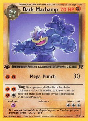 Dark Machamp (27) 27/82 - Team Rocket 1st Edition - Poke-Collect