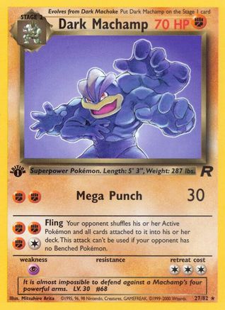 Dark Machamp (27) 27/82 - Team Rocket Unlimited - Poke-Collect
