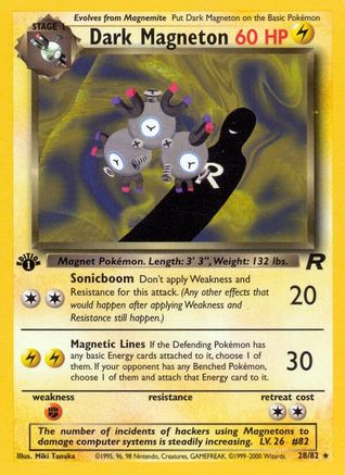 Dark Magneton (28) 28/82 - Team Rocket Unlimited - Poke-Collect