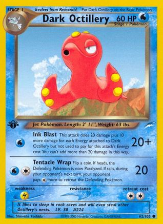 Dark Octillery 62/105 - Neo Destiny Unlimited - Poke-Collect