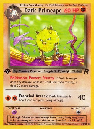 Dark Primeape 43/82 - Team Rocket Unlimited - Poke-Collect