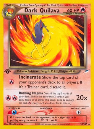 Dark Quilava 39/105 - Neo Destiny Unlimited - Poke-Collect