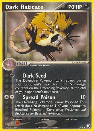 Dark Raticate 17/109 - Team Rocket Returns - Poke-Collect