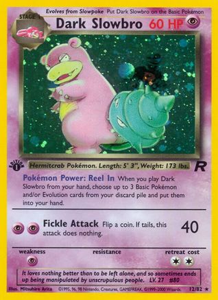 Dark Slowbro (12) 12/82 - Team Rocket Unlimited Holofoil - Poke-Collect