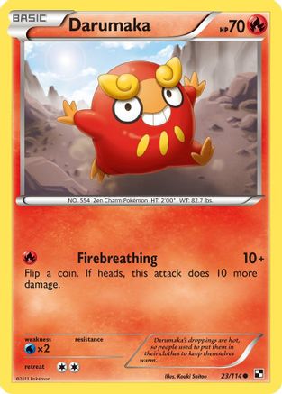 Darumaka (23) 23/114 - Black and White - Poke-Collect