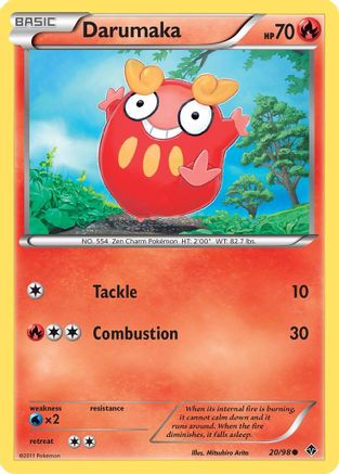 Darumaka 20/98 - Emerging Powers Reverse Holofoil - Poke-Collect