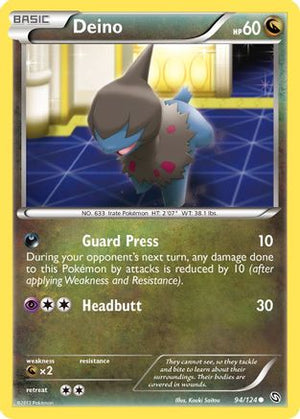Deino (94) 94/124 - Dragons Exalted Reverse Holofoil - Poke-Collect