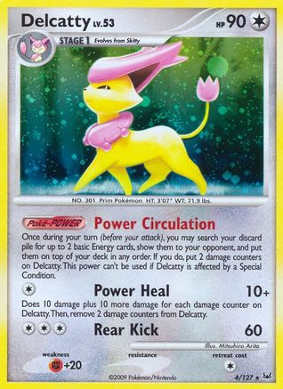 Delcatty 4/127 - Platinum Reverse Holofoil - Poke-Collect