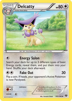 Delcatty 105/146 - XY Reverse Holofoil