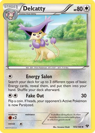 Delcatty 105/146 - XY Base Set Reverse Holofoil - Poke-Collect