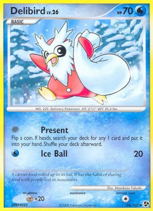 Delibird 36/106 - Great Encounters Reverse Holofoil - Poke-Collect