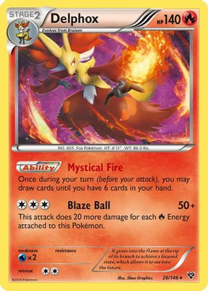 Delphox 26/146 - XY Base Set Reverse Holofoil - Poke-Collect