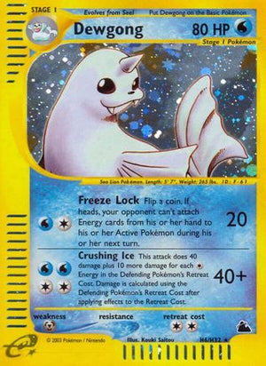 Dewgong H6/144 - Skyridge Holofoil