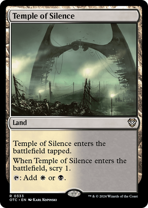 Temple of Silence (OTC-333) - Outlaws of Thunder Junction Commander - Poke-Collect