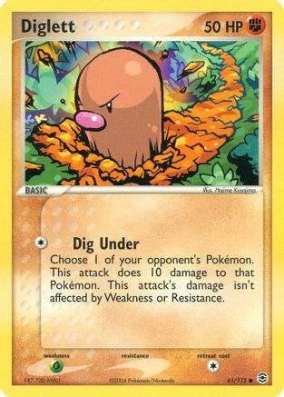 Diglett 61/112 - FireRed & LeafGreen - Poke-Collect