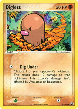 Diglett 61/112 - FireRed & LeafGreen - Poke-Collect