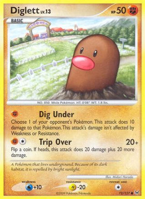 Diglett 72/127 - Platinum Reverse Holofoil