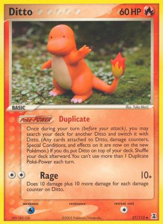 Ditto - 037/113 (Charmander) 37/113 - Delta Species - Poke-Collect