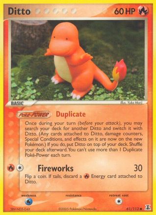 Ditto - 61/113 (Charmander) 61/113 - Delta Species - Poke-Collect