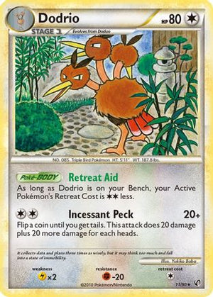 Dodrio 11/90 - Undaunted Reverse Holofoil - Poke-Collect