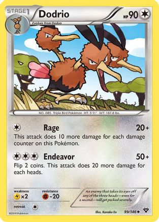Dodrio 99/146 - XY Base Set - Poke-Collect