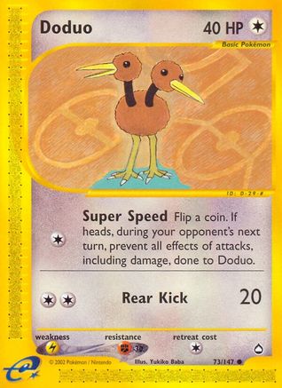 Doduo 73/147 - Aquapolis - Poke-Collect