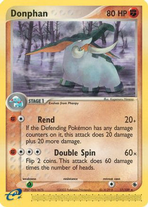 Donphan 17/109 - Ruby and Sapphire Reverse Holofoil - Poke-Collect