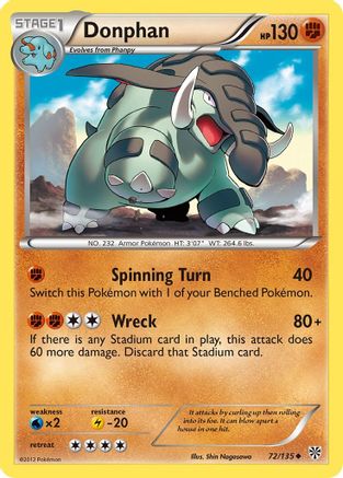 Donphan 72/135 - Plasma Storm - Poke-Collect
