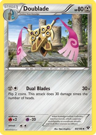 Doublade 84/146 - XY Base Set Reverse Holofoil - Poke-Collect